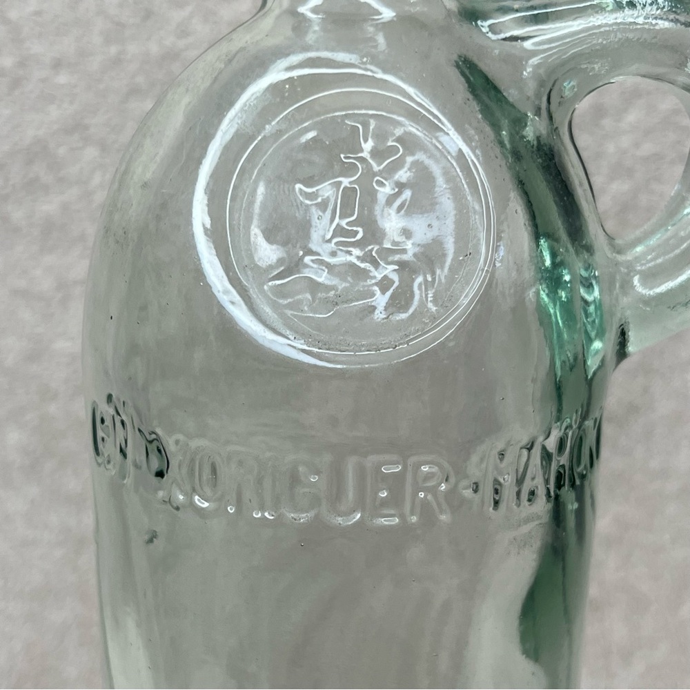 Vintage Glass Bottle w/Cork Gin Xoriguer-Mahon Menorca, Spain 16oz VTG 90s Retro - Picture 2 of 13